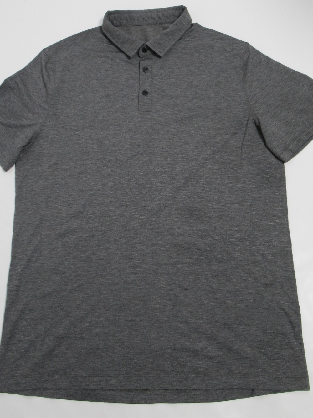 Lululemon Men's Evolution Polo Heathered Black (Second Release) Size XL